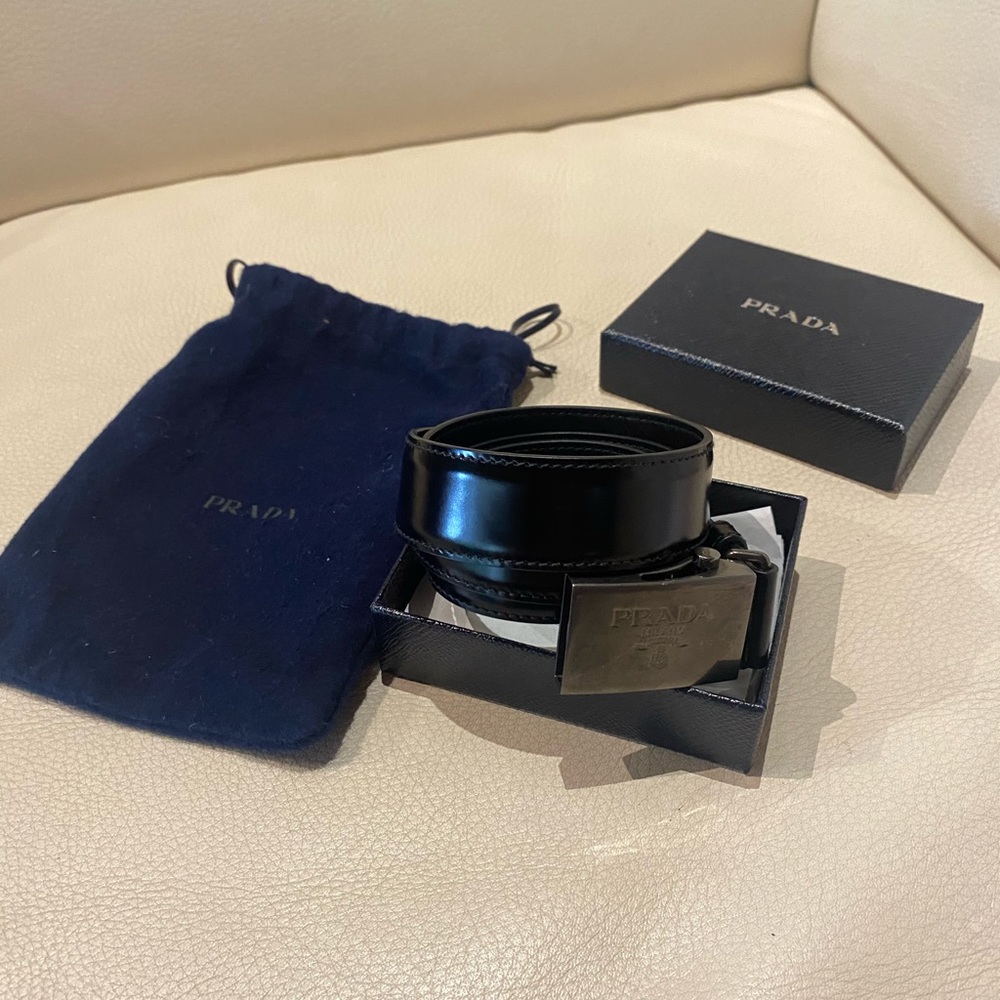 Black prada belt with all original autnentications - Picture 14 of 14